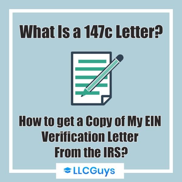 What's a "147c Letter" & How to Get the Copy of EIN Verification Letter?