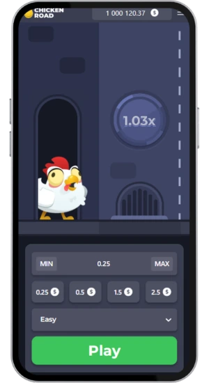 Chicken Road Einsatzmenü