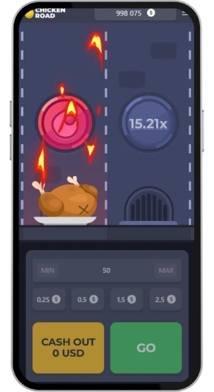 Chicken Road grillulykke ved 15.21x