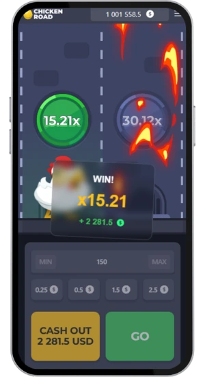 Chicken Road vinst x15,21