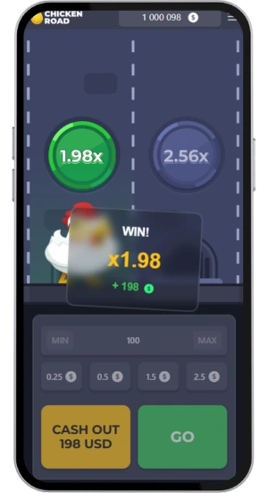 Chicken Road winst met x1,98 uitbetaling