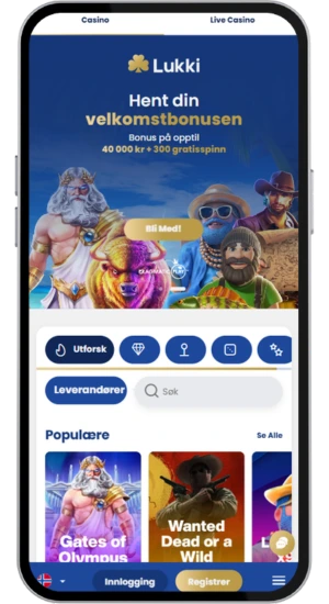 Casinolobby med Chicken Road tillgänglig
