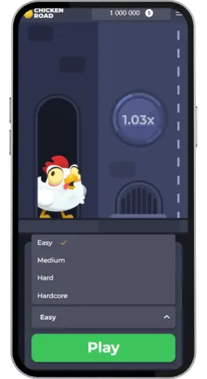 Chicken Road difficulty menu