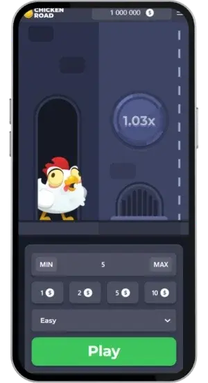 Chicken Road ecran de depart