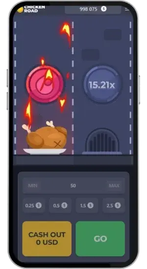 Chicken Road grillulykke ved 15.21x