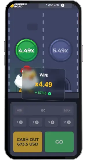 Chicken Road x4.49 win