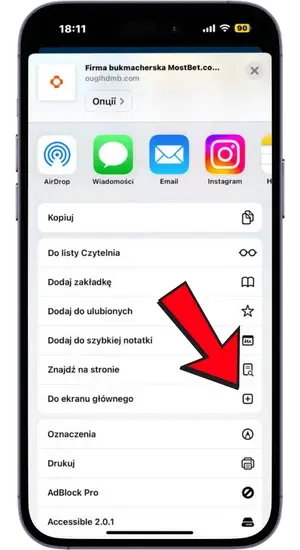 Dodaj do ekranu głównego