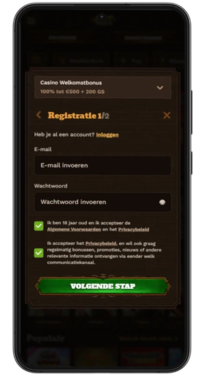 Registratie en spel