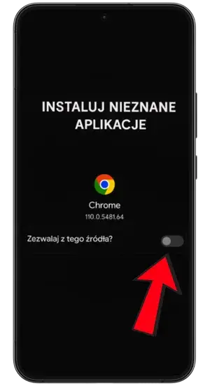 Włącz instalację z nieznanych źródeł