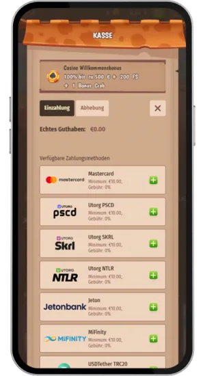 Einzahlung für Chicken Road 2 vornehmen