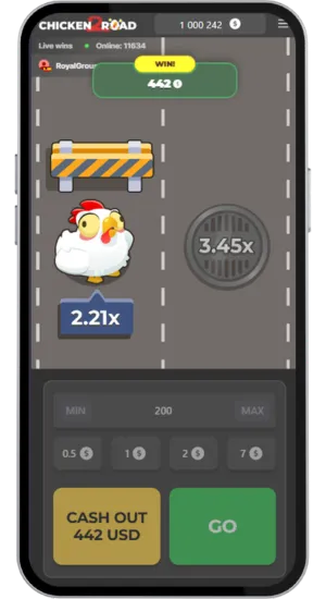 Wypłać wygrane z Chicken Road 2