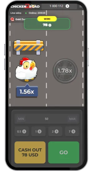 Neem winsten op bij Chicken Road 2