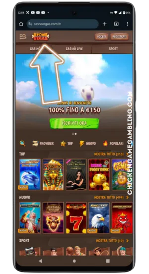 Visita il sito del casinò