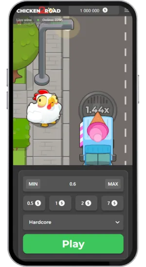 Schwierigkeitsgrad in Chicken Road 2 wählen